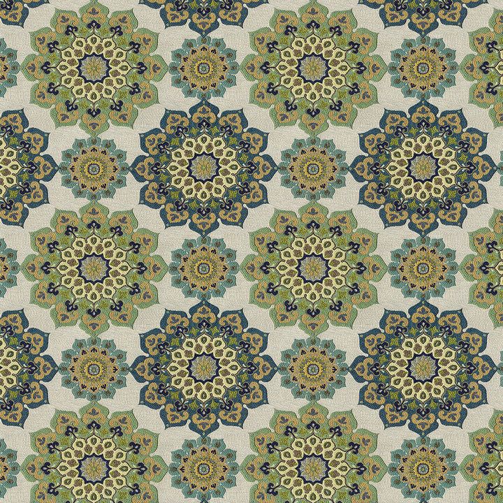 Walsh 205 Mediterranean by ABBEYSHEA Designer Fabric N/A 100% Polyester China 235,000 Double Rubs </p><p>Repeat: Horizontal: and Vertical: 56" (142 cm) - Swanky Fabrics -