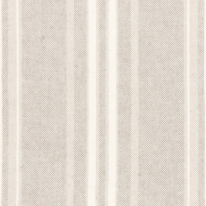 Malibu 4 Raffia by Stout Designer Fabric JUST STRIPES NATURAL/CHARCOAL 88%COT 12%POL USA Horizontal: 0.000 and Vertical: 6.750 54 in - Swanky Fabrics -
