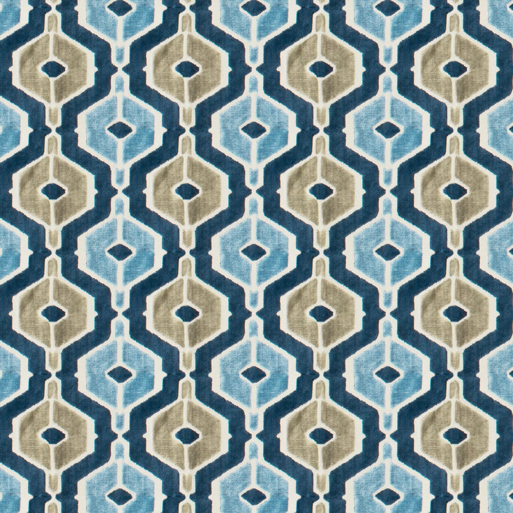 Malusa 2 Ocean by Stout Designer Fabric Rainbow Library Lake/Indigo 60% Spun Viscose 40% Polyester CHINA CATB 117-2013 WYZENBEEK 70 000 DOUBLE RUB WEAR TEST (HEAVY DUTY) Horizontal: 6.75 and Vertical: 7.5 55 in - Swanky Fabrics -
