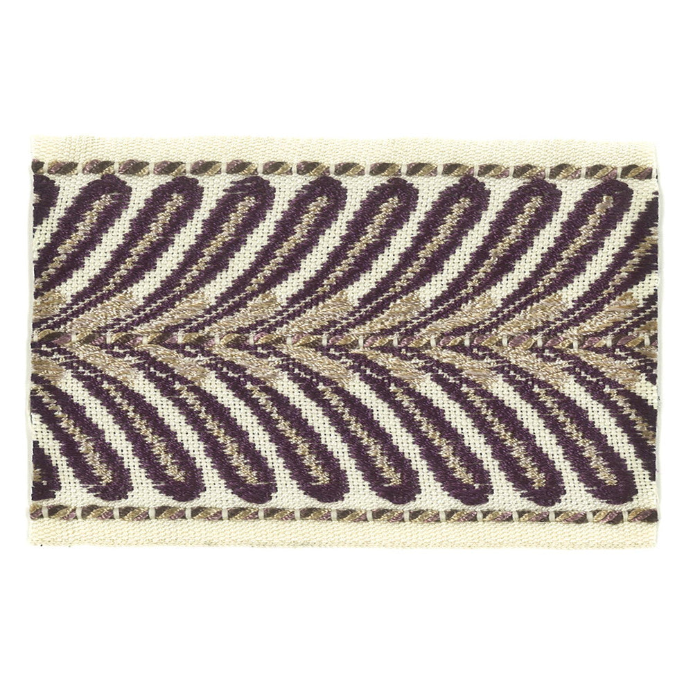 Mamzer 2 Plum by Stout Designer Trim INSIGHTS TRIM 63%SVI 37%POL CHINA </p><p>Repeat: 0 2.63 in - Swanky Fabrics -