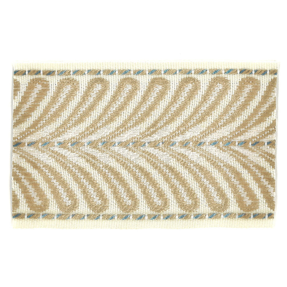 Mamzer 3 Beige by Stout Designer Trim Insights Trim 63% Spun Viscose 37% Polyester CHINA Horizontal: 0.5 and Vertical: 0 2.63 in - Swanky Fabrics -