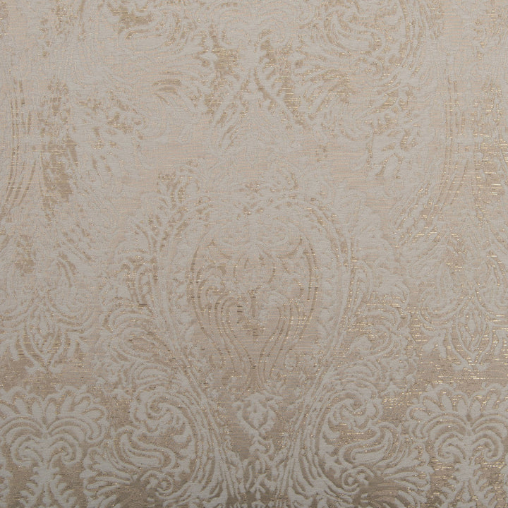 Mandolin Ivory by Norbar Designer Fabric PARAMOUNT 100% POLYESTER AND LUREX CHINA 19"V 28 1/2"H 114 - Swanky Fabrics -