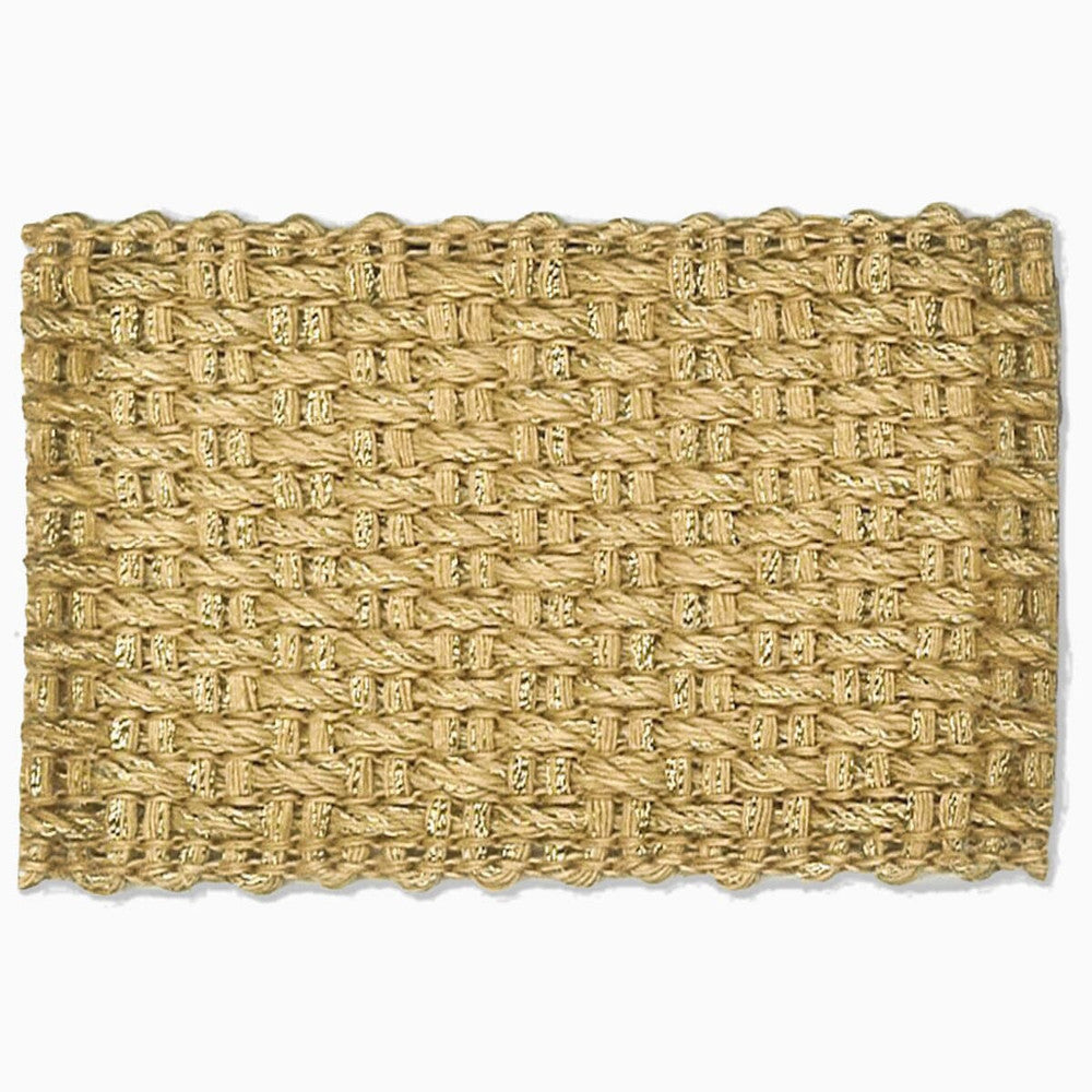 Marden 10 Wheat by Stout Designer Trim NEW WORLD TAPES & BORDERS 100%LIN ITALY Horizontal: 0.000 and Vertical: 0.000 1.63 in - Swanky Fabrics -