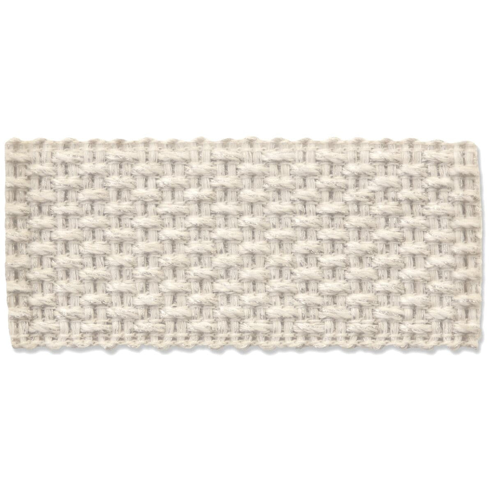 Marden 14 Frost by Stout Designer Trim NEW WORLD TAPES & BORDERS 100%LIN ITALY Horizontal: 0 and Vertical: 0 1.63 in - Swanky Fabrics -
