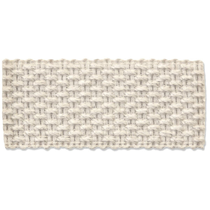 Marden 14 Frost by Stout Designer Trim NEW WORLD TAPES & BORDERS 100%LIN ITALY Horizontal: 0 and Vertical: 0 1.63 in - Swanky Fabrics -