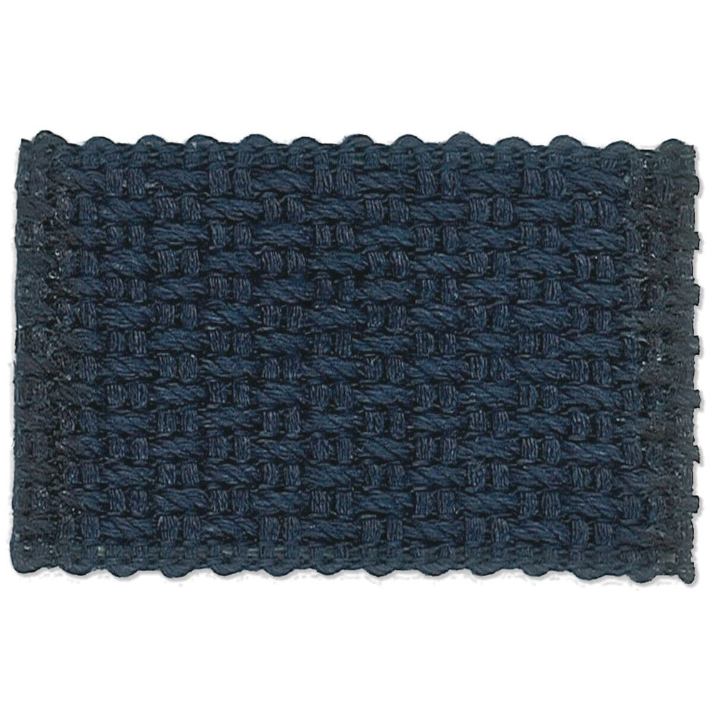 Marden 16 Navy by Stout Designer Trim NEW WORLD TAPES & BORDERS 100%LIN ITALY </p><p>Repeat: 0 1.63 in - Swanky Fabrics -