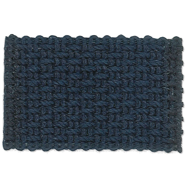 Marden 16 Navy by Stout Designer Trim NEW WORLD TAPES & BORDERS 100%LIN ITALY </p><p>Repeat: 0 1.63 in - Swanky Fabrics -