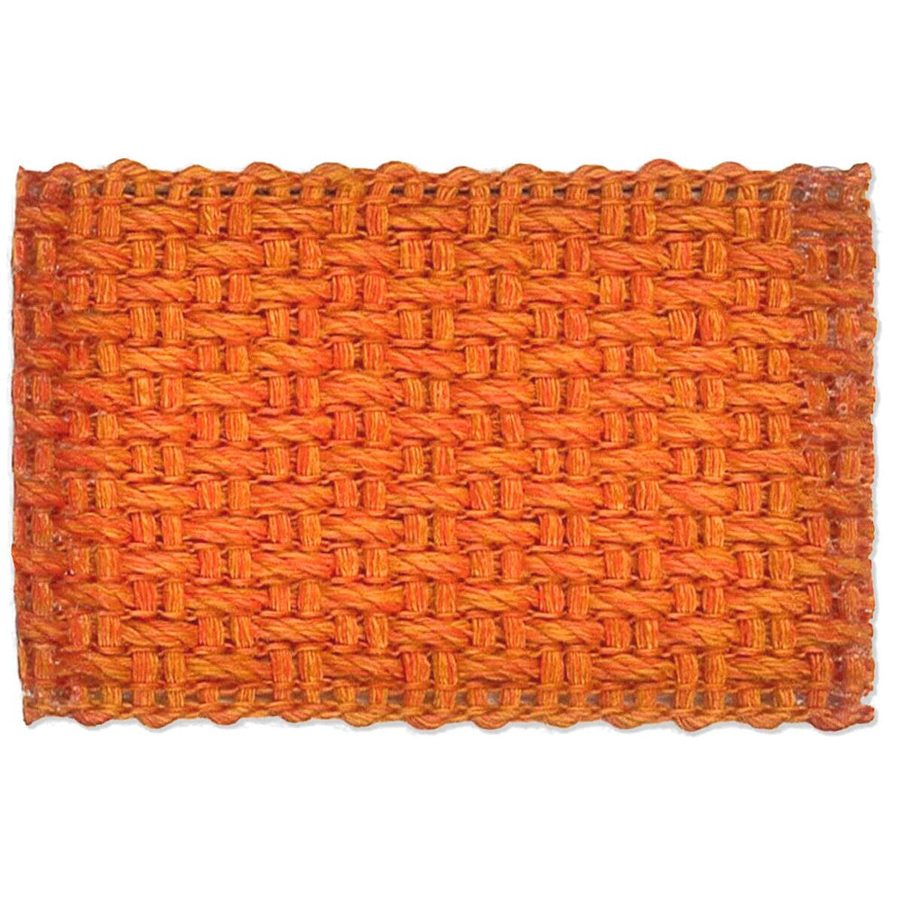 Marden 9 Pumpkin by Stout Designer Trim NEW WORLD TAPES & BORDERS 100%LIN ITALY Horizontal: 0 and Vertical: 0 1.63 in - Swanky Fabrics -