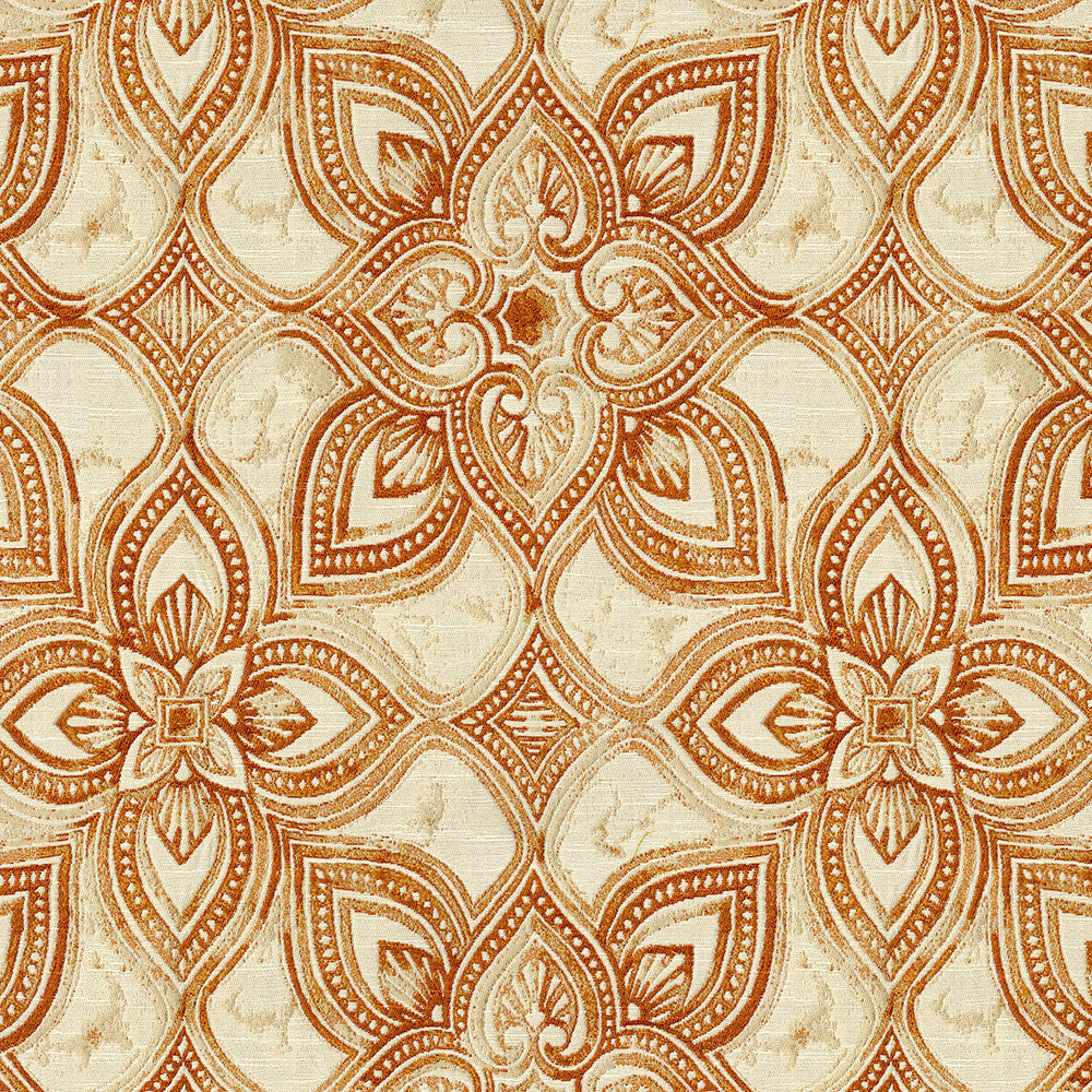 Maribel 44 Apricot by ABBEYSHEA Designer Fabric 100% Polyester China 18,000 Double Rubs (Wyzenbeek) </p><p>Repeat: Horizontal: 13.5" (34.3 cm) Up the Roll and Vertical: 13.5" (34.3 cm) Across the Roll 54" (137 cm) - Swanky Fabrics -