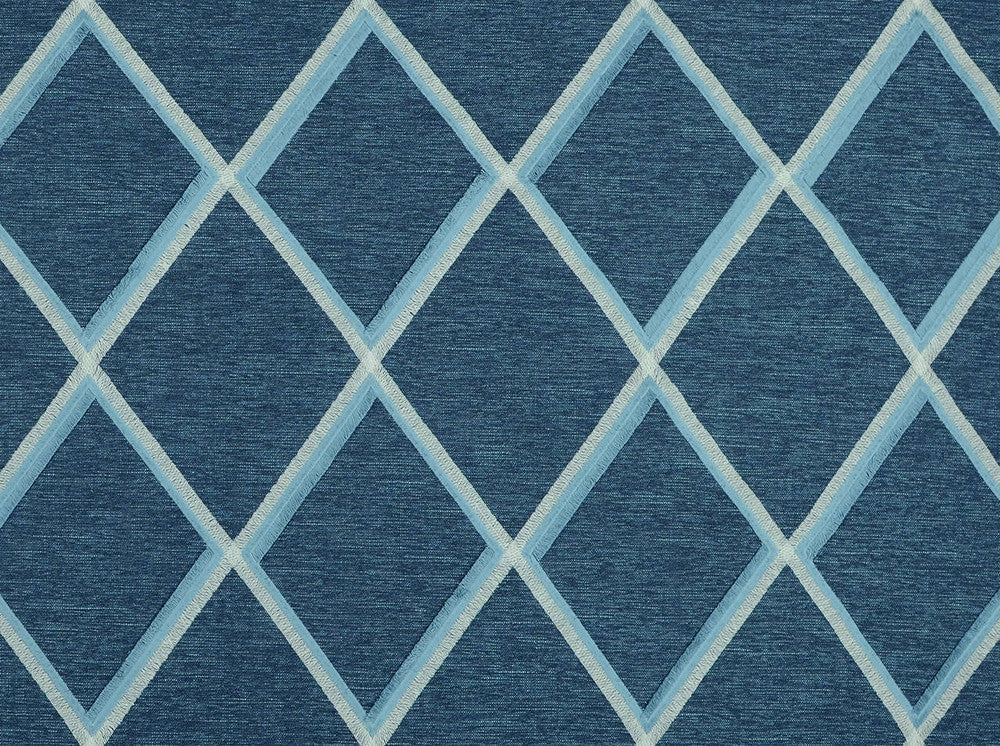 Markham Denim 51 by Jennifer Adams Designer Fabric our website for purchase 40% Viscose, 28% Poly, 12% Linen, 20% Cotton India 10000 Horizontal: 9.75" and Vertical: 6.75" 56" - Swanky Fabrics -