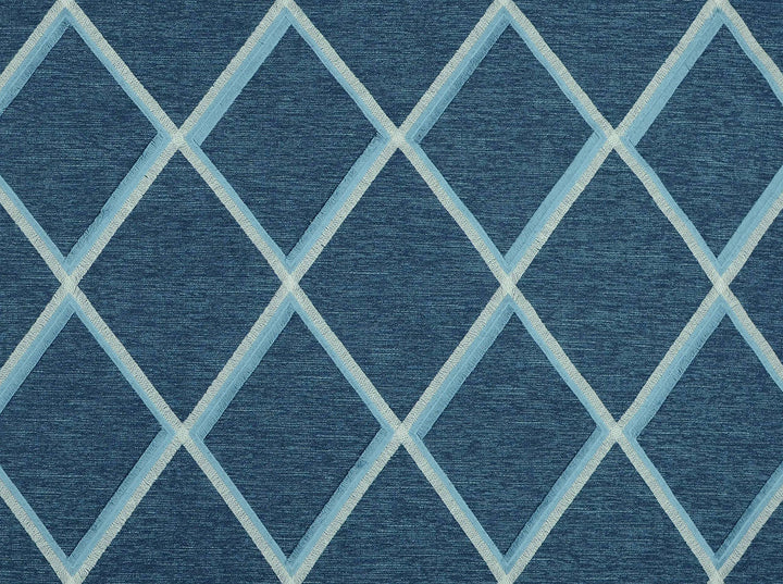 Markham Denim 51 by Jennifer Adams Designer Fabric our website for purchase 40% Viscose, 28% Poly, 12% Linen, 20% Cotton India 10000 Horizontal: 9.75" and Vertical: 6.75" 56" - Swanky Fabrics -