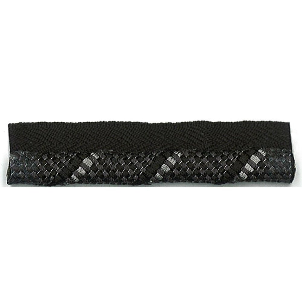 Marlo 1 Jet by Stout Designer Trim Just Cords 66% Cotton 32% Spun Viscose 2% Nylon CHINA Horizontal: 0 and Vertical: 0 0.38 in - Swanky Fabrics -