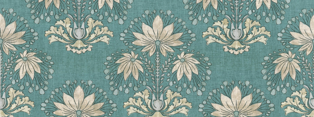 Mary 596 Teal by Covington Designer Fabric
