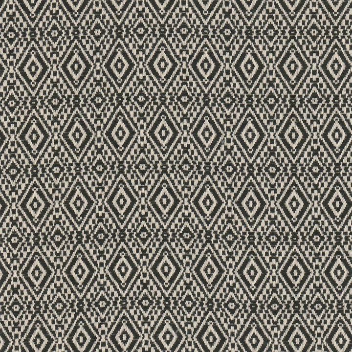 Marzio 1 Salt/Pepper by Stout Designer Fabric LIVING IS EASY GREY/SLATE 70%COT 30%POL USA Horizontal: 1.500 and Vertical: 0.875 54 in - Swanky Fabrics -