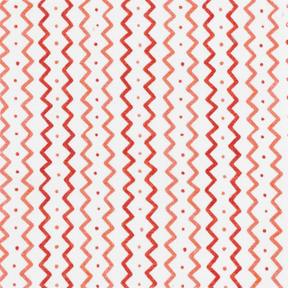Mason 3 Radish by Stout Designer Fabric RAINBOW LIBRARY CAMELLIA/CLAY 100%COT CHINA Horizontal: 4.500 and Vertical: 5.000 54 in - Swanky Fabrics -