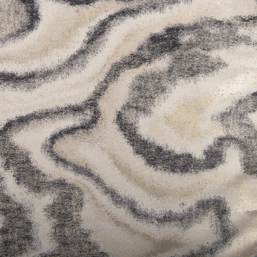 Matinee Charcoal by Norbar Designer Fabric PARAMOUNT 100% POLYESTER CHINA 32 1/4"V 14 1/2"H 118 - Swanky Fabrics -