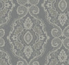 Seabrook Designs Wallpaper Nautical Damask Black Sands MB30300