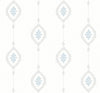 Seabrook Designs Wallpaper Sand Dollar Stripe Blue Oasis MB30502