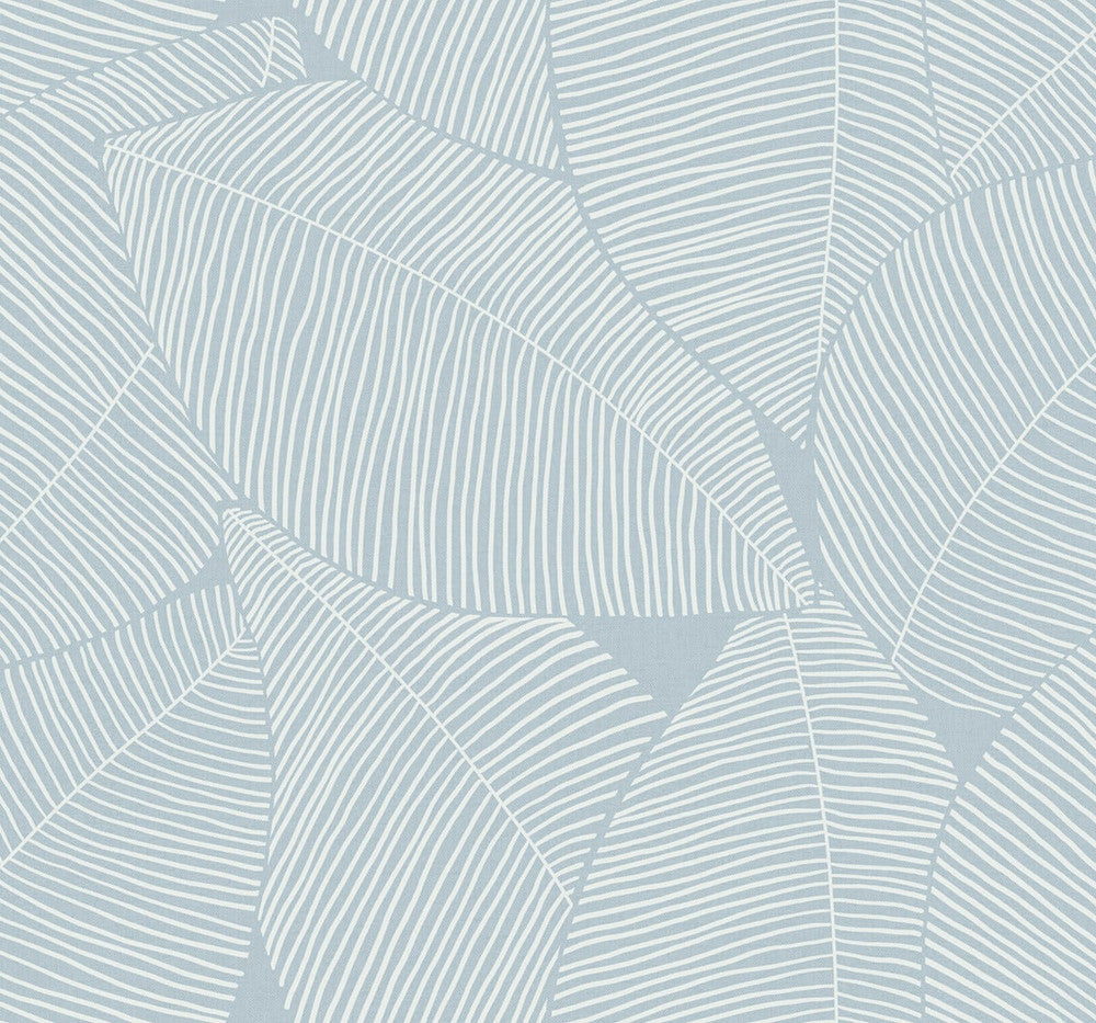 Summer Magnolia Blue Oasis MB31302 by Seabrook Designs Designer Wallpaper