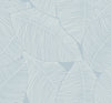 Seabrook Designs Wallpaper Summer Magnolia Blue Oasis MB31302