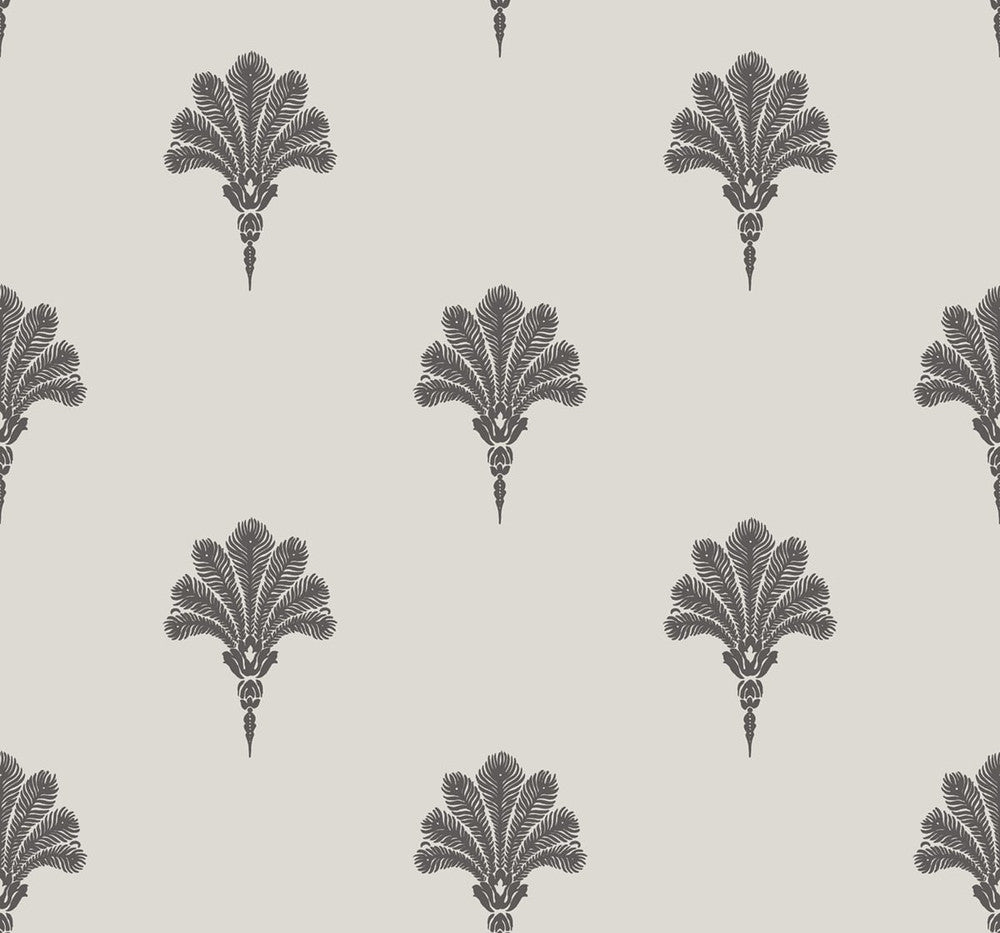 Summer Fan Black Sands MB31600 by Seabrook Designs Designer Wallpaper
