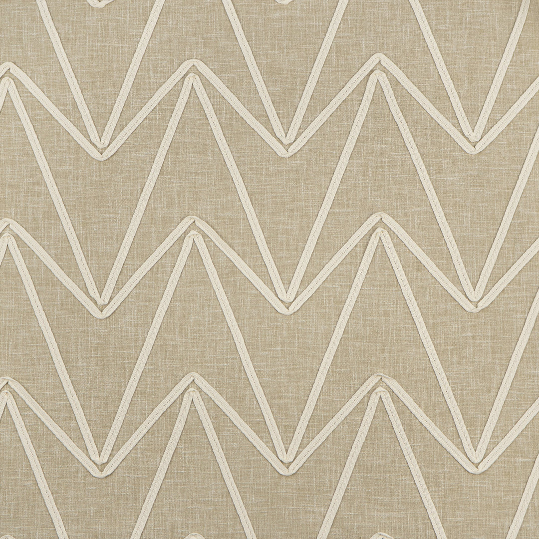 Midway # 419 Natural by Maxwell Designer Fabric Color Theory-Vol. X Driftwood BASE: 52% POLYESTER 48% COTTON EMB: 100% COTTON INDIA EMB: V-18.9" H-17" W: 54" EMB: 53" - Swanky Fabrics -