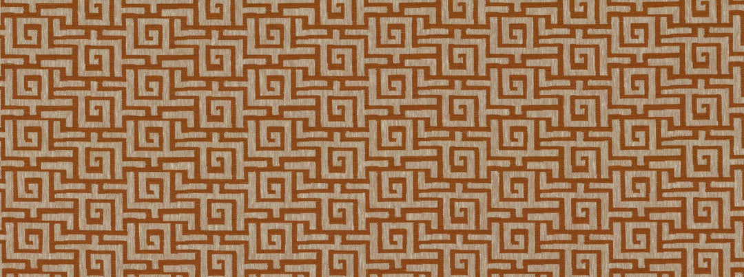 Meander 321 Tangerine by Covington Designer Fabric