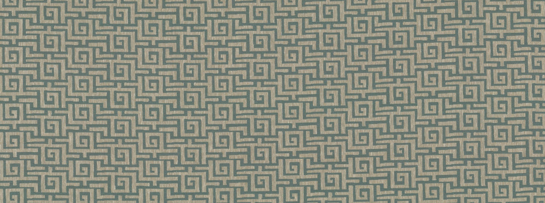 Meander 521 Aquamarine by Covington Designer Fabric