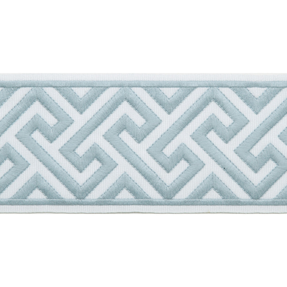 Melrose Emb Tape Arctic by Magnolia Designer Trim - 51% Fibranne, 49% Polyester China Horizontal: and Vertical: 3.5 - Swanky Fabrics -