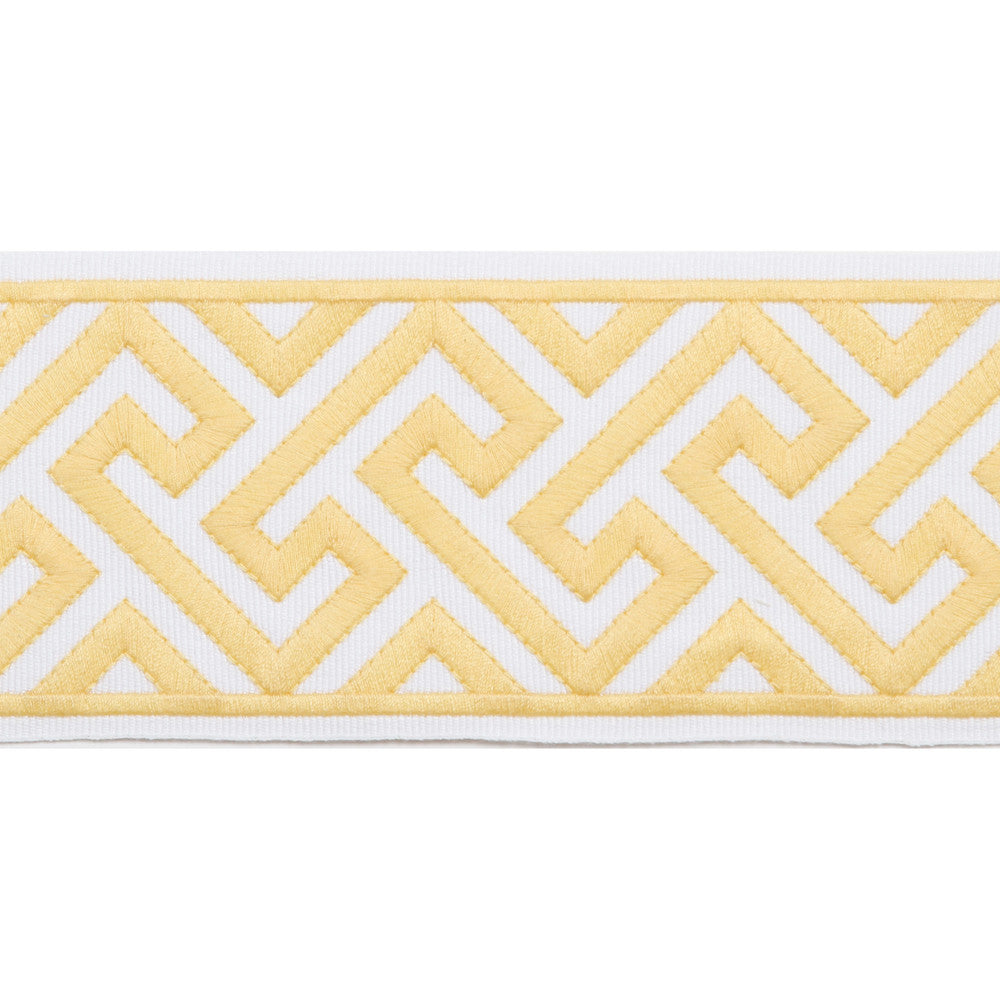Melrose Emb Tape Sunshine by Magnolia Designer Trim - 51% Fibranne, 49% Polyester China Horizontal: and Vertical: 3.5 - Swanky Fabrics -
