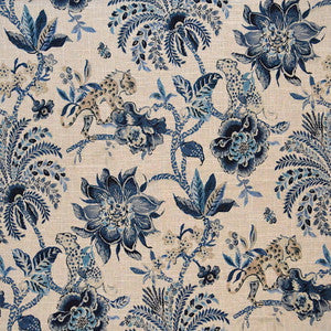 Magnolia Fabric Meow Indigo