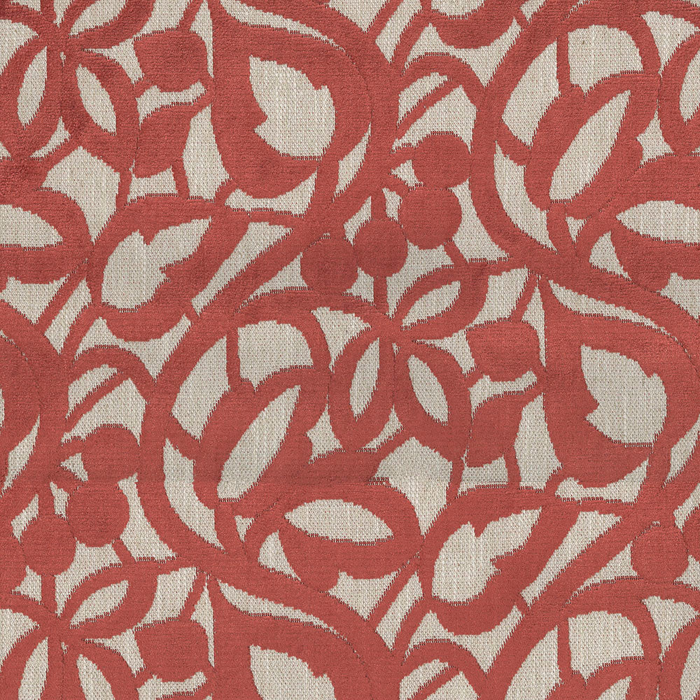 Merits 14 Paprika by ABBEYSHEA Designer Fabric 29% Polyester, 5% Linen, 66% Rayon China 130,000 Double Rubs (Wyzenbeek) </p><p>Repeat: Horizontal: 12.7" (32.2 cm) Up the Roll and Vertical: 13.78" (35.0 cm) Across the Roll 54" (137 cm) - Swanky Fabrics -