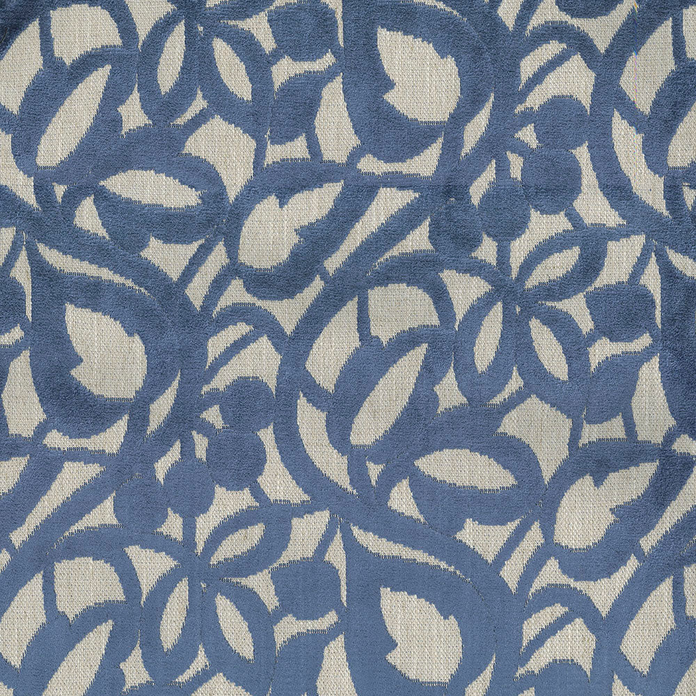Merits 306 Azure by ABBEYSHEA Designer Fabric 29% Polyester, 5% Linen, 66% Rayon China 130,000 Double Rubs (Wyzenbeek) </p><p>Repeat: Horizontal: 12.7" (32.2 cm) Up the Roll and Vertical: 13.78" (35.0 cm) Across the Roll 54" (137 cm) - Swanky Fabrics -