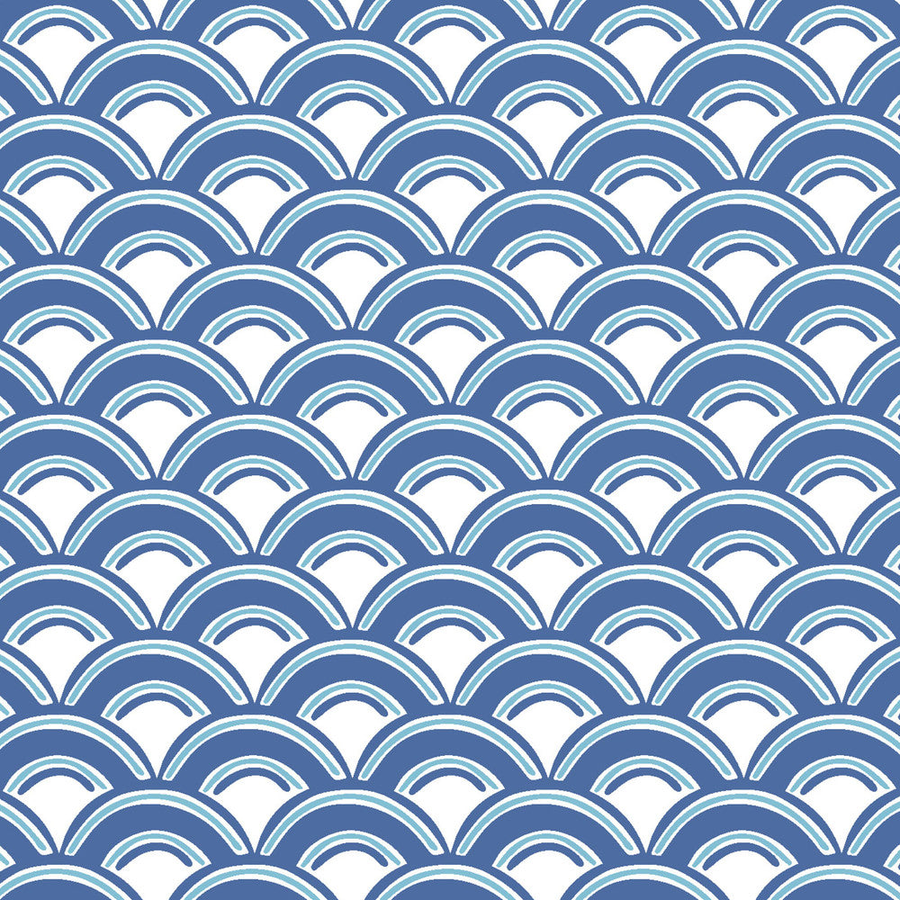 Merlin 1 Lake by Aoc Designer Fabric THE ART OF COLOR OASIS 100%COT USA Horizontal: 1.000 and Vertical: 0.750 54 in - Swanky Fabrics -