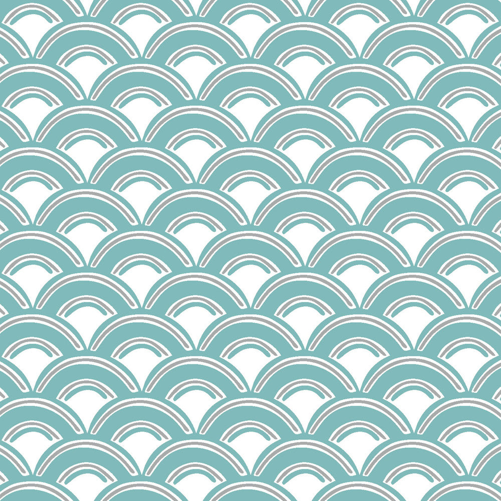 Merlin 4 Lagoon by Aoc Designer Fabric THE ART OF COLOR OASIS 100%COT USA Horizontal: 1.000 and Vertical: 0.750 54 in - Swanky Fabrics -