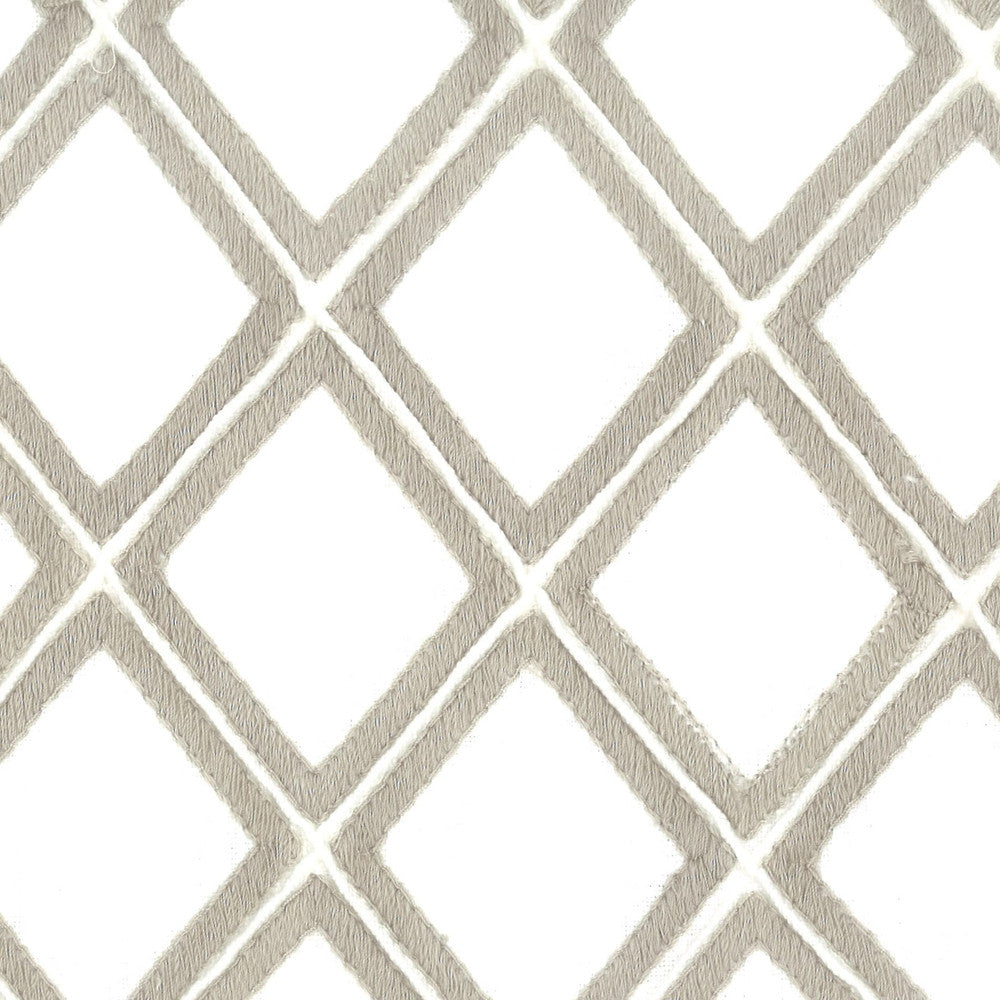 Mesmerize 2 Pewter by Stout Designer Fabric COMFORTABLE LIVING BEIGE/TAUPE 100%COT %PEMB INDIA WYZENBEEK 30 000 DOUBLE RUB WEAR TEST (HEAVY DUTY) CATB 117-2013 Horizontal: 3 and Vertical: 3.5 51.5 in - Swanky Fabrics -