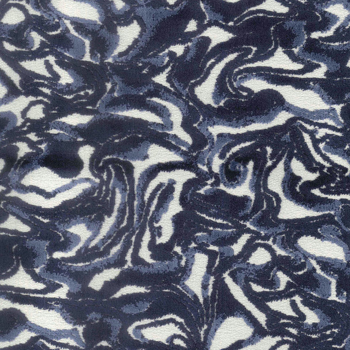 Mezzo Indigo by Norbar Designer Fabric RITZ 85% VISCOSE 15% POLYESTER INDIA 13"V 14 1/4"H 57 - Swanky Fabrics -