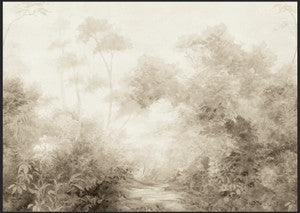 Magnolia Home Wallpaper Woodlands Sepia Wall Mural