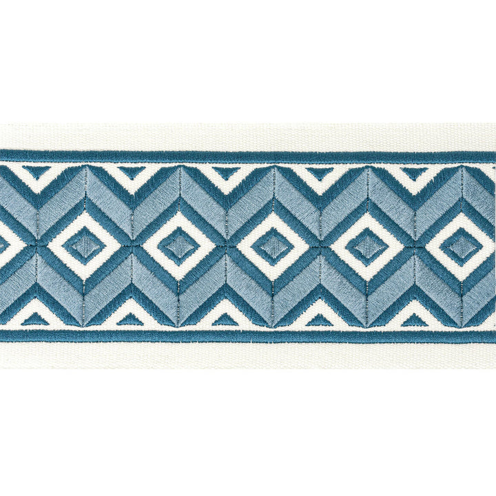 Midland Tape 1 Denim by Stout Trim Stout Trim Midland Tape 1 DenimTrim STITCHED UP TRIM INDIA </p><p>Repeat: H: 4.000, V: 1.500 4 in - Fabric Carolina -