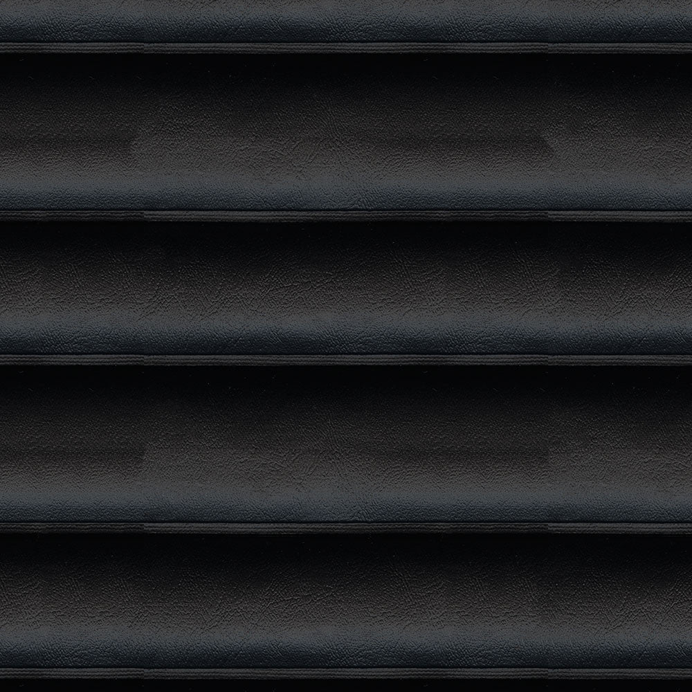Heat Sealed Mariah 9009 Black by ABBEYSHEA Designer Fabric 100% Polyvinyl Chloride (PVC) China 30,000 Double Rubs (Wyzenbeek) </p><p>Repeat: Horizontal: and Vertical: 54" (137 cm) - Swanky Fabrics -
