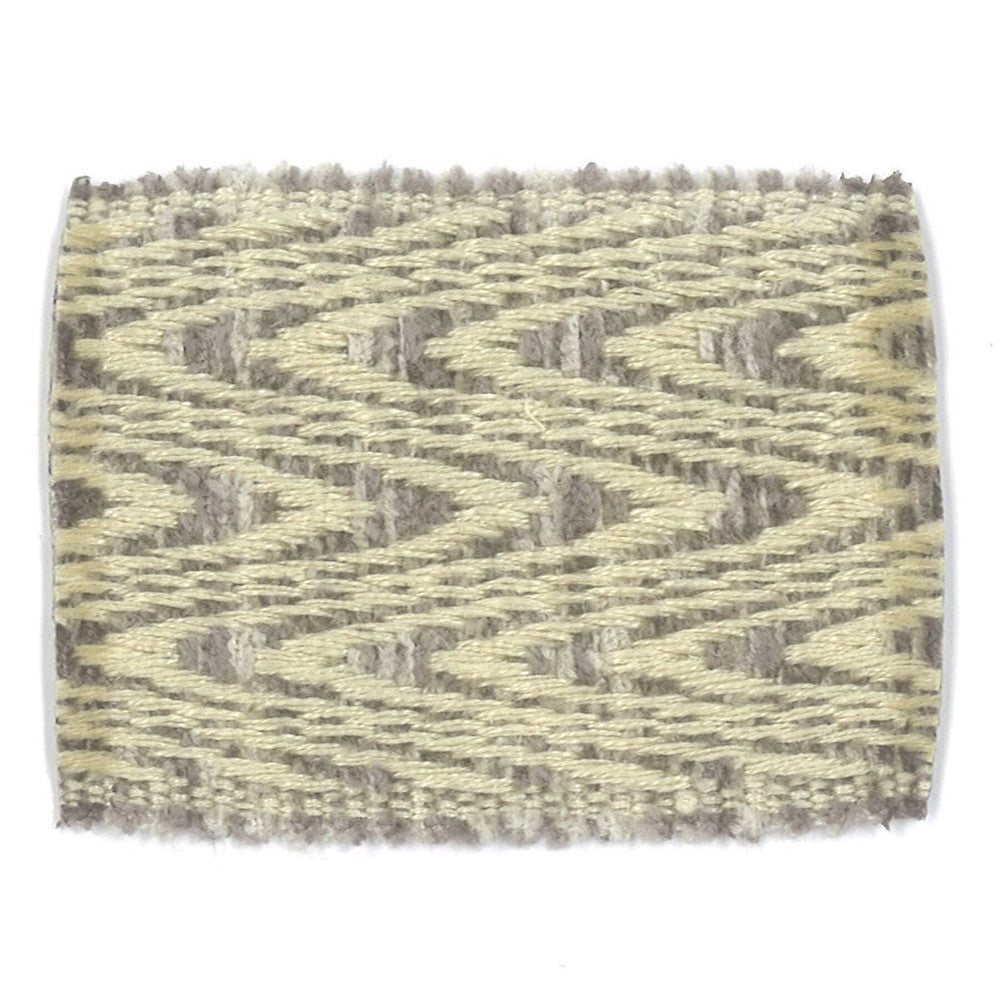 Milbank 2 Stone by Stout Designer Trim TREND ALERT TRIM 50%COT 50%LIN CHINA Horizontal: 0.63 and Vertical: 0 2.25 in - Swanky Fabrics -