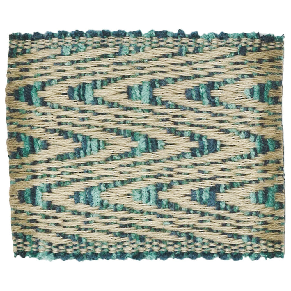 Milbank 8 Peacock by Stout Designer Trim TREND ALERT 50%COT 50%LIN CHINA </p><p>Repeat: 0 2.25 in - Swanky Fabrics -