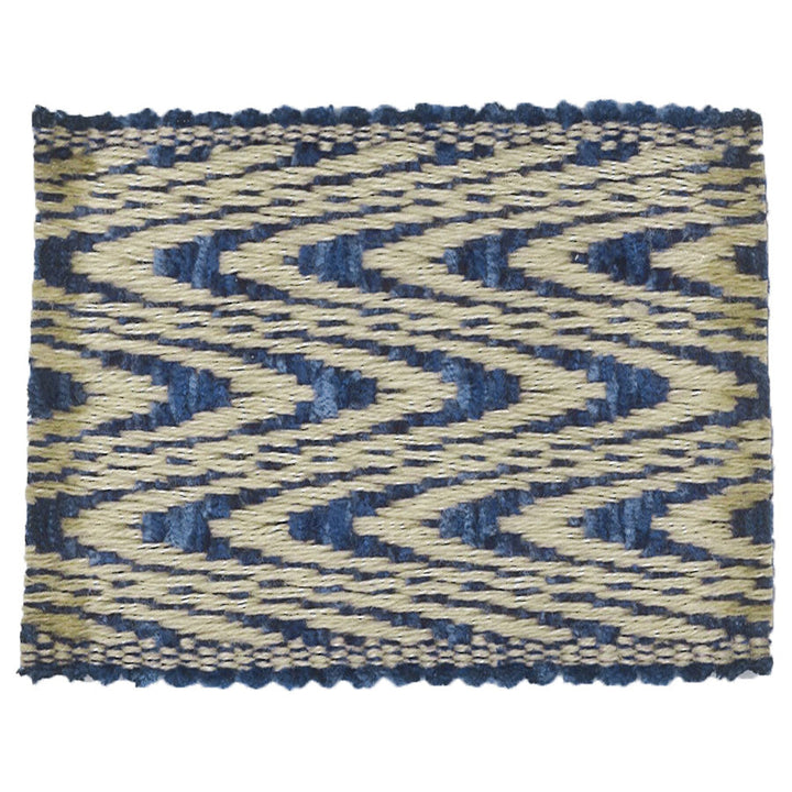Milbank 9 Royal by Stout Designer Trim TREND ALERT TRIM 50%COT 50%LIN CHINA Horizontal: 0.63 and Vertical: 0 2.25 in - Swanky Fabrics -