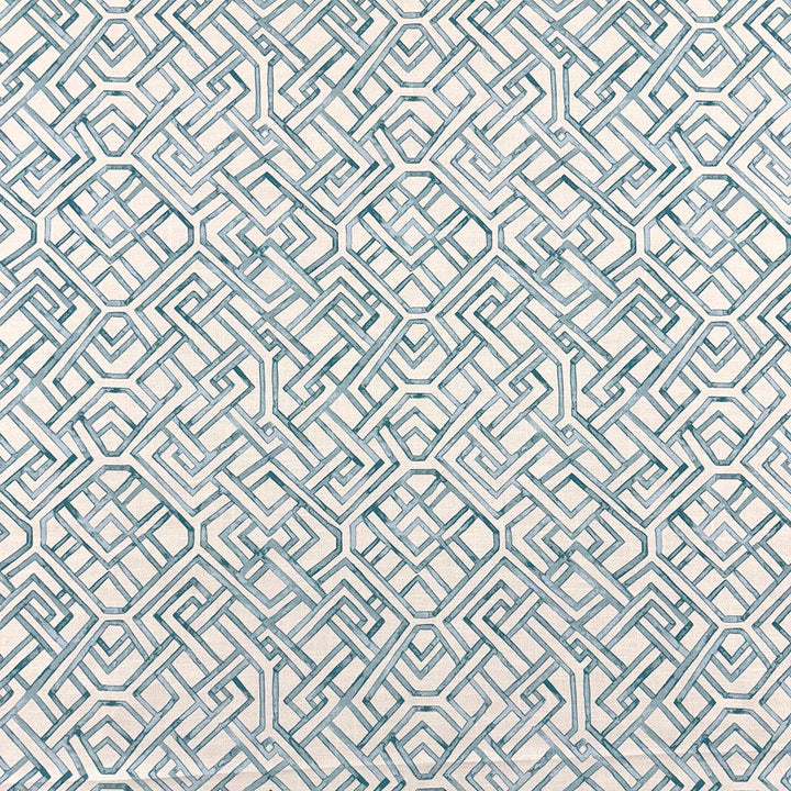 Miriam Turquoise by Magnolia Designer Fabric - 100% Cotton India 18000 Horizontal: 13.5 and Vertical: 13.25 55.5 - Swanky Fabrics -