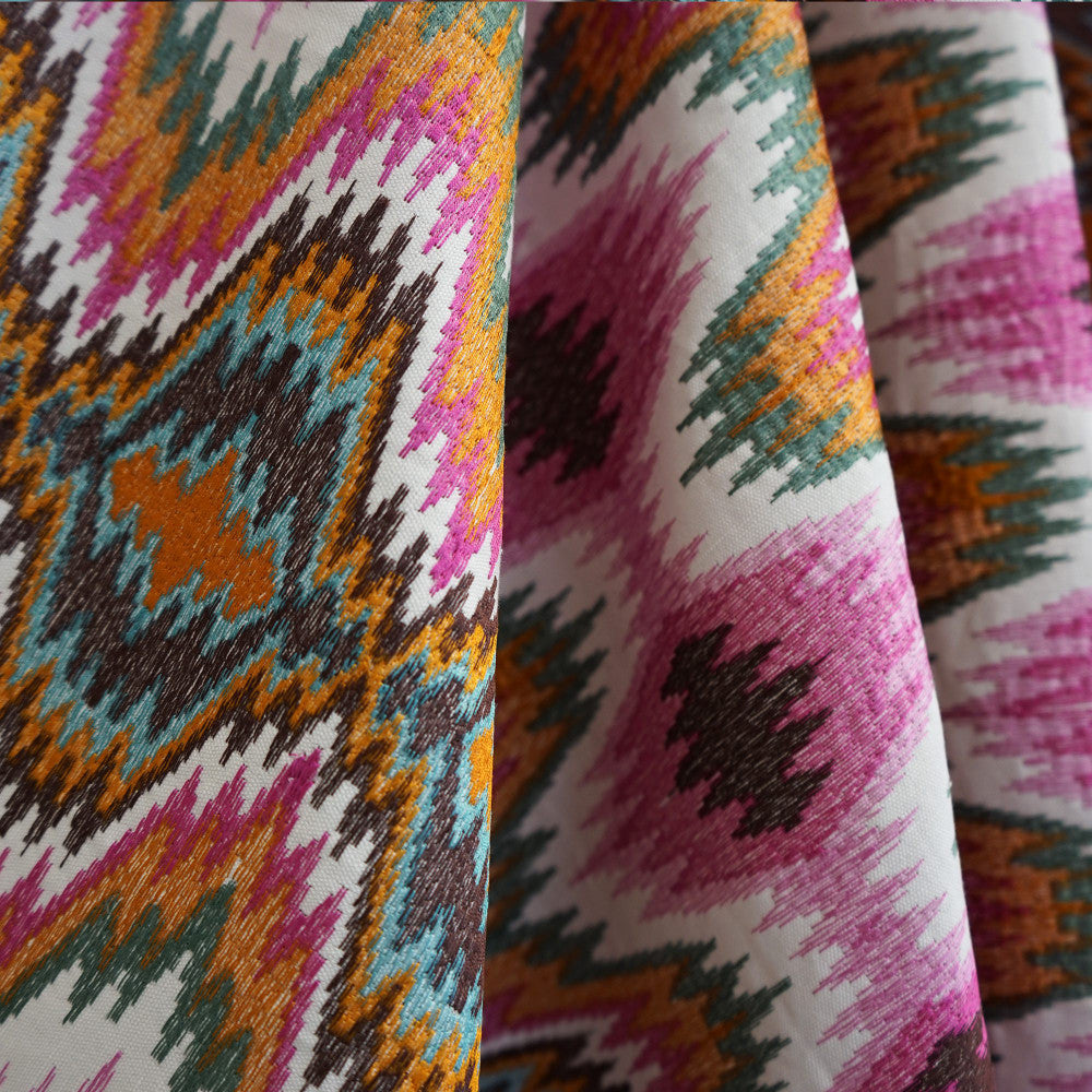 MISSION 44SJ101 by JF Designer Fabric JF Studio 35% Cotton, 32% Viscose, 23% Linen, 10% Polyester India  Horizontal: 12.75 and Vertical: 4 51  - Swanky Fabrics -