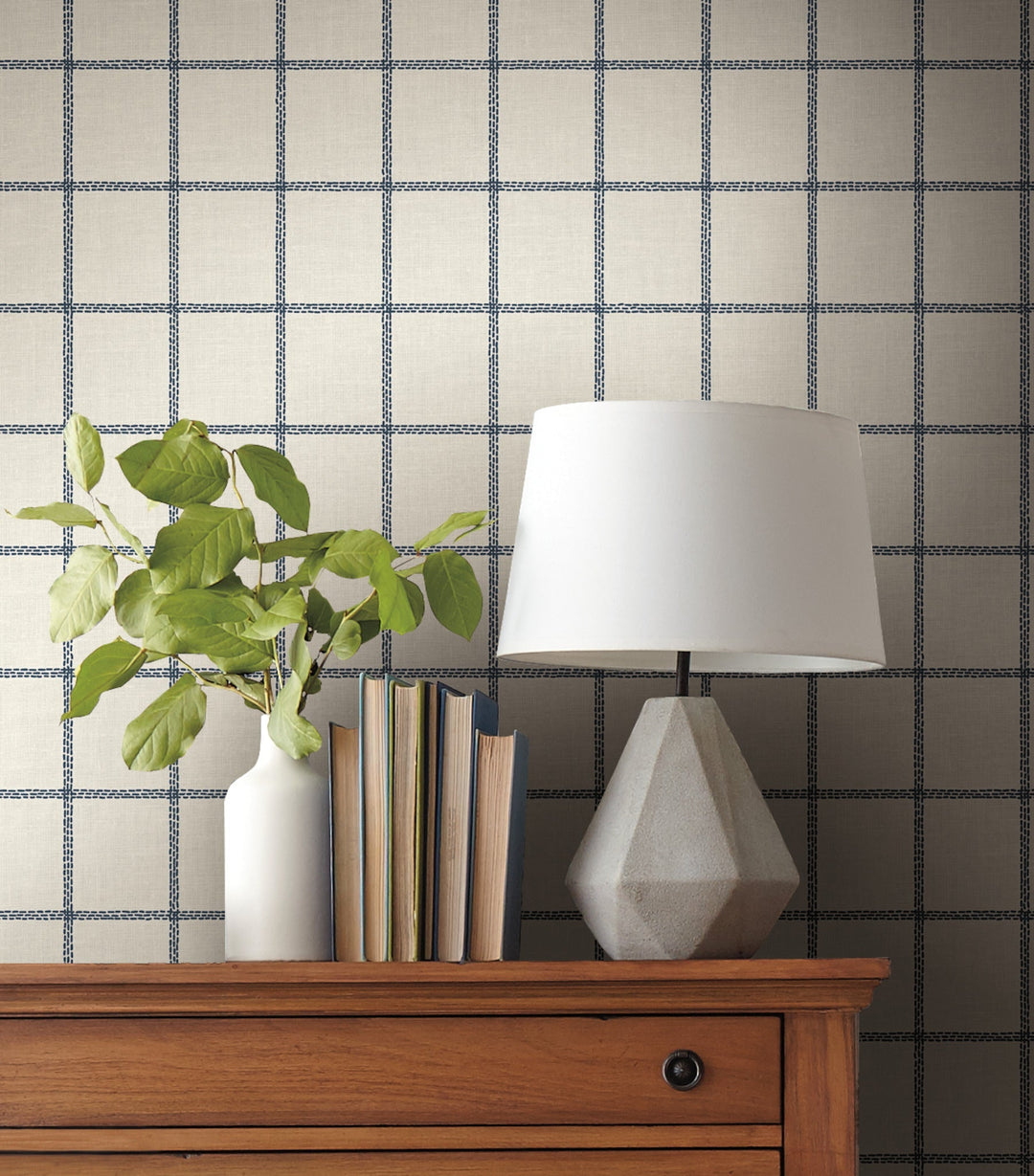 Sunday Best Blue Wallpaper by Magnolia Home Designer