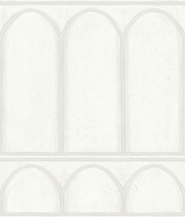 Arches White & Pearl Wallpaper by York Wallcoverings Designer