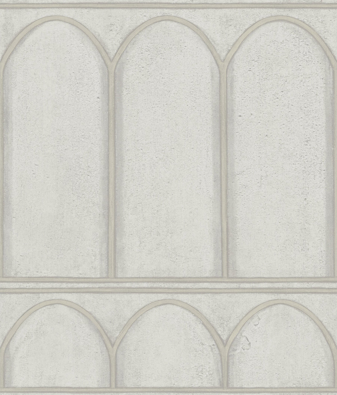 Arches Grey & Pearl Wallpaper by York Wallcoverings Designer