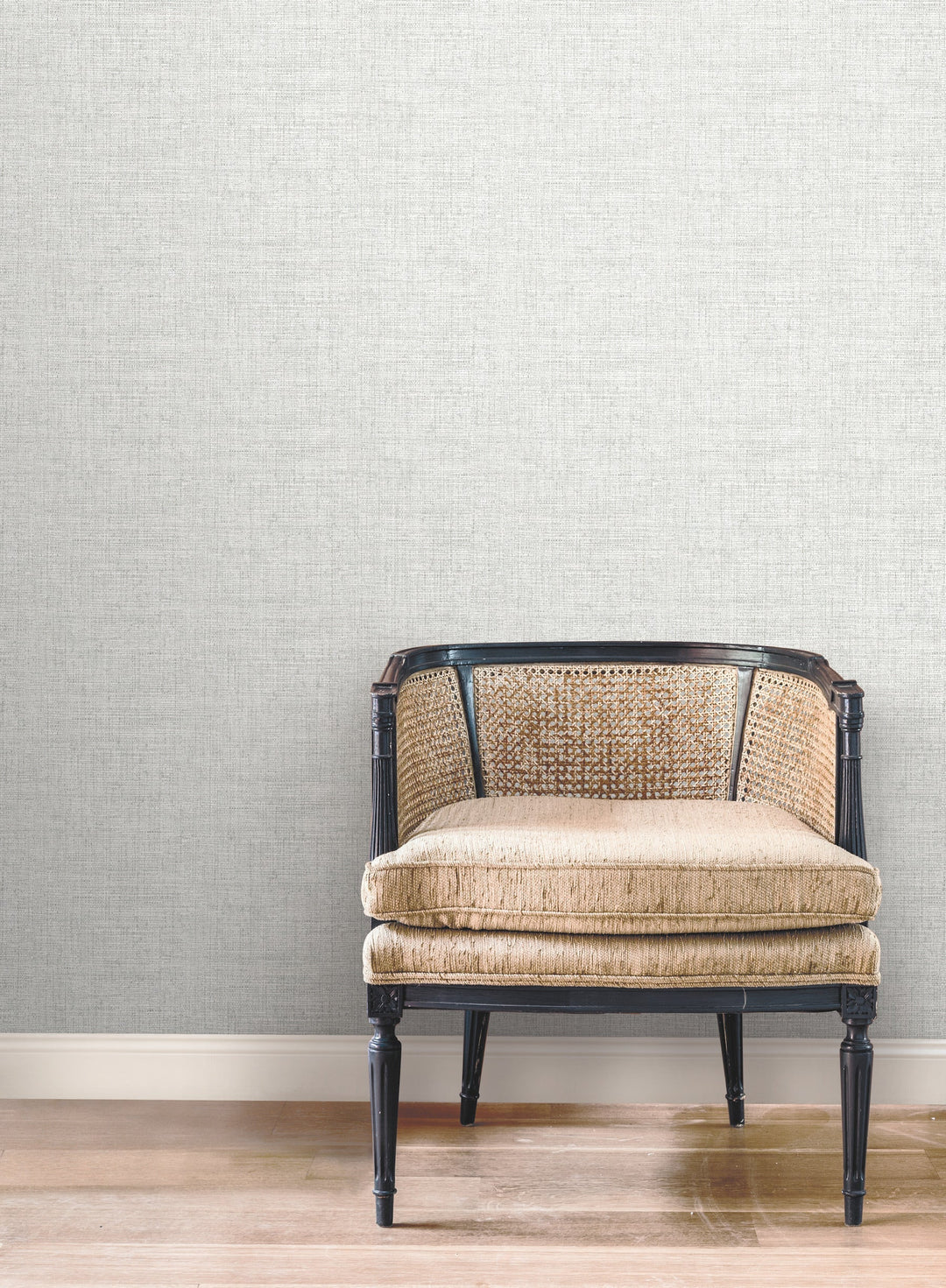 Papyrus Weave Grey Wallpaper by Inspired by Color Designer