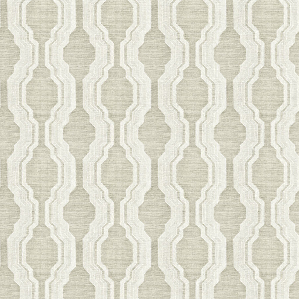 Mobil 1 Pumice by Stout Designer Fabric COLOR MY WINDOW CHALK/TAUPE 33%COT 67%POL INDIA FLAME RETARDANT-N.F.P.A. 701 SMALL SCALE Horizontal: 6.875 and Vertical: 7.250 54 in - Swanky Fabrics -
